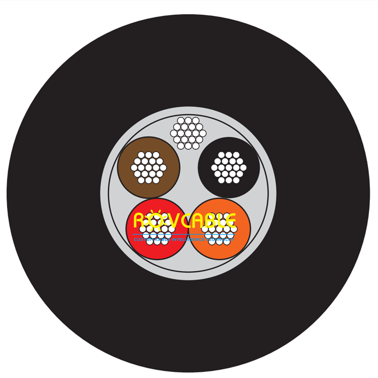 4X20AWG Underwater Screened polyurethane cables 